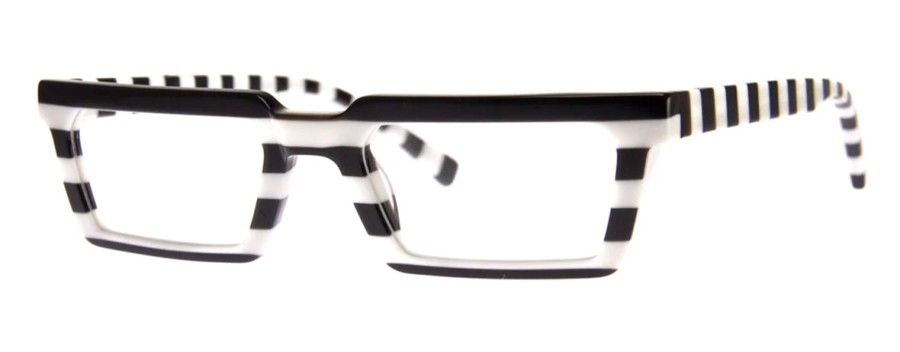 Best A.J. Morgan Eyewear Checkmate A.J. Black/White